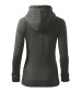 Trendy Zipper women's sweatshirt with hood