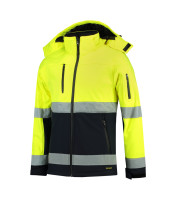 Unisex reflective durable softshell jacket Bi-color