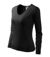 Women's stretch T-shirt Elegance with long sleeves